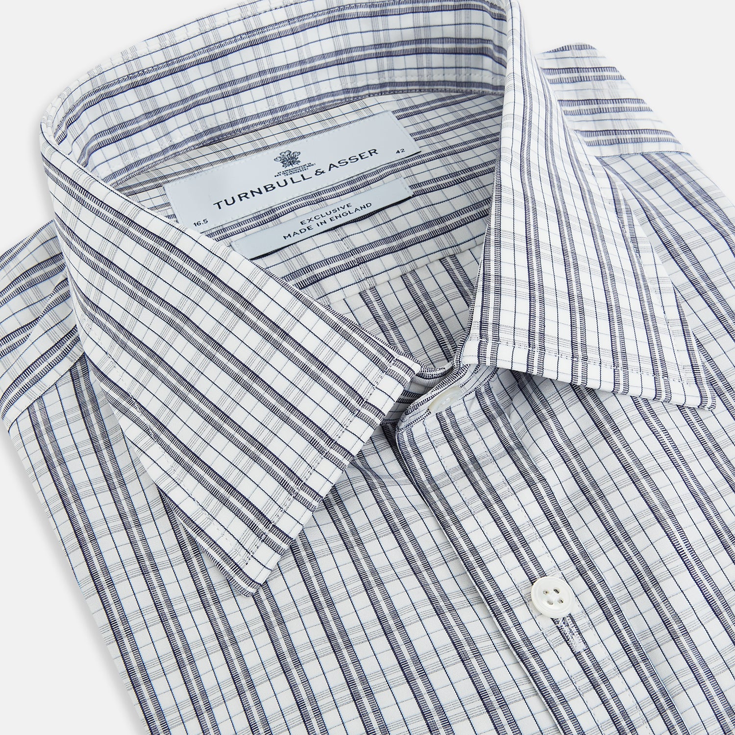 View 2 of product Navy Multi Check Mayfair Shirt