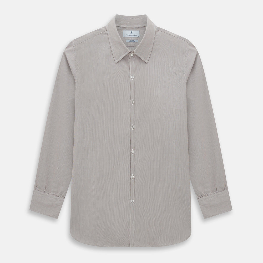 BROWN MICRO GRAPH CHECK WESTMINSTER SHIRT