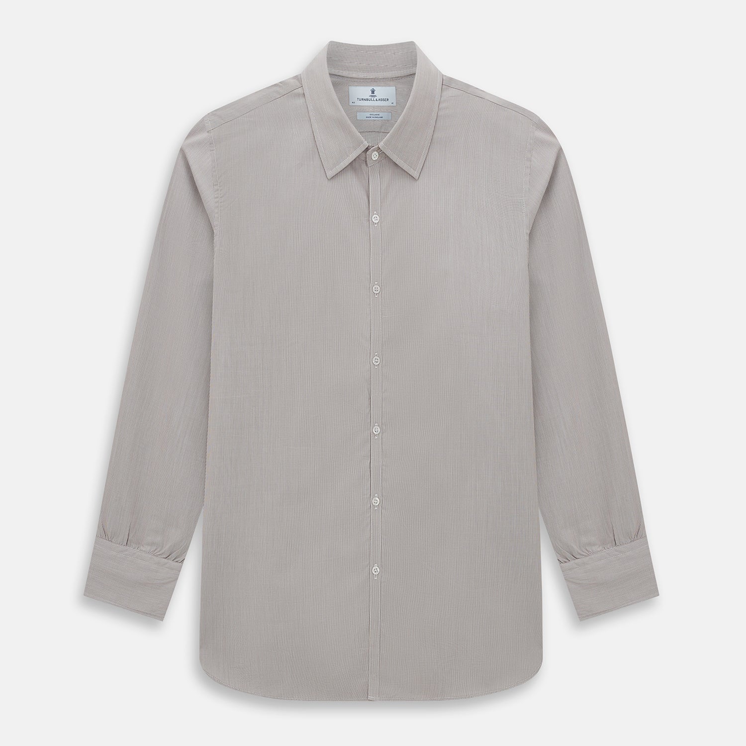 View 1 of product BROWN MICRO GRAPH CHECK WESTMINSTER SHIRT