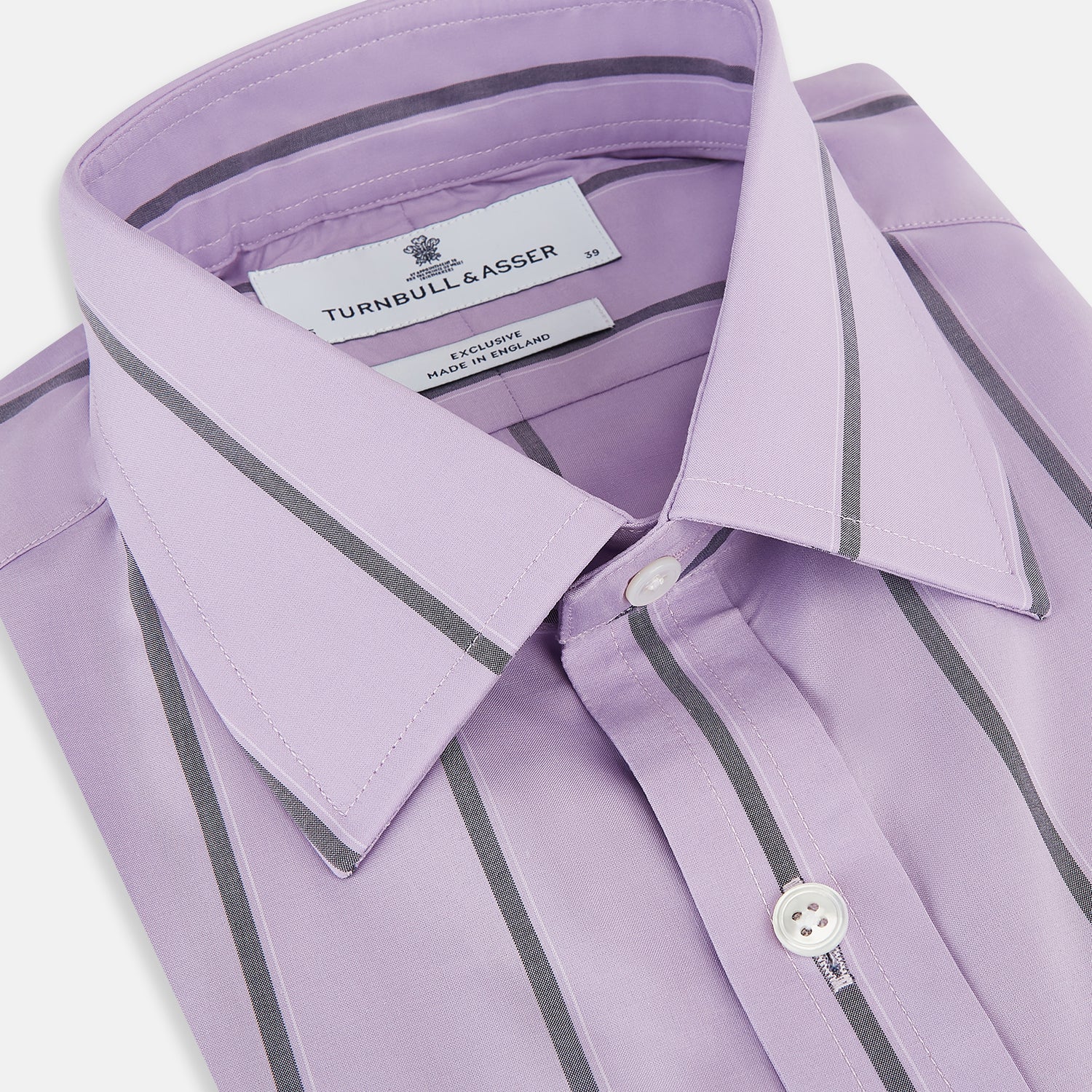 View 2 of product Lilac Track Stripe Mayfair Shirt