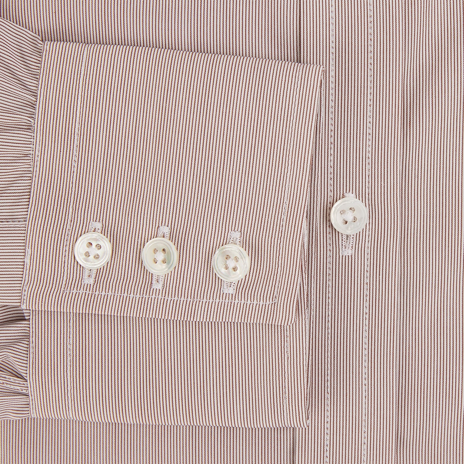 View 4 of product Burgundy Hairline Stripe Mayfair Shirt