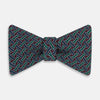 View 1 of product Forest Green and Red Weave Patterned Silk Bow Tie