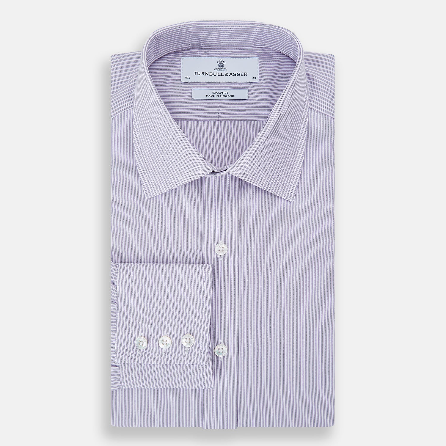 View 5 of product Lilac Halo Stripe Mayfair Shirt