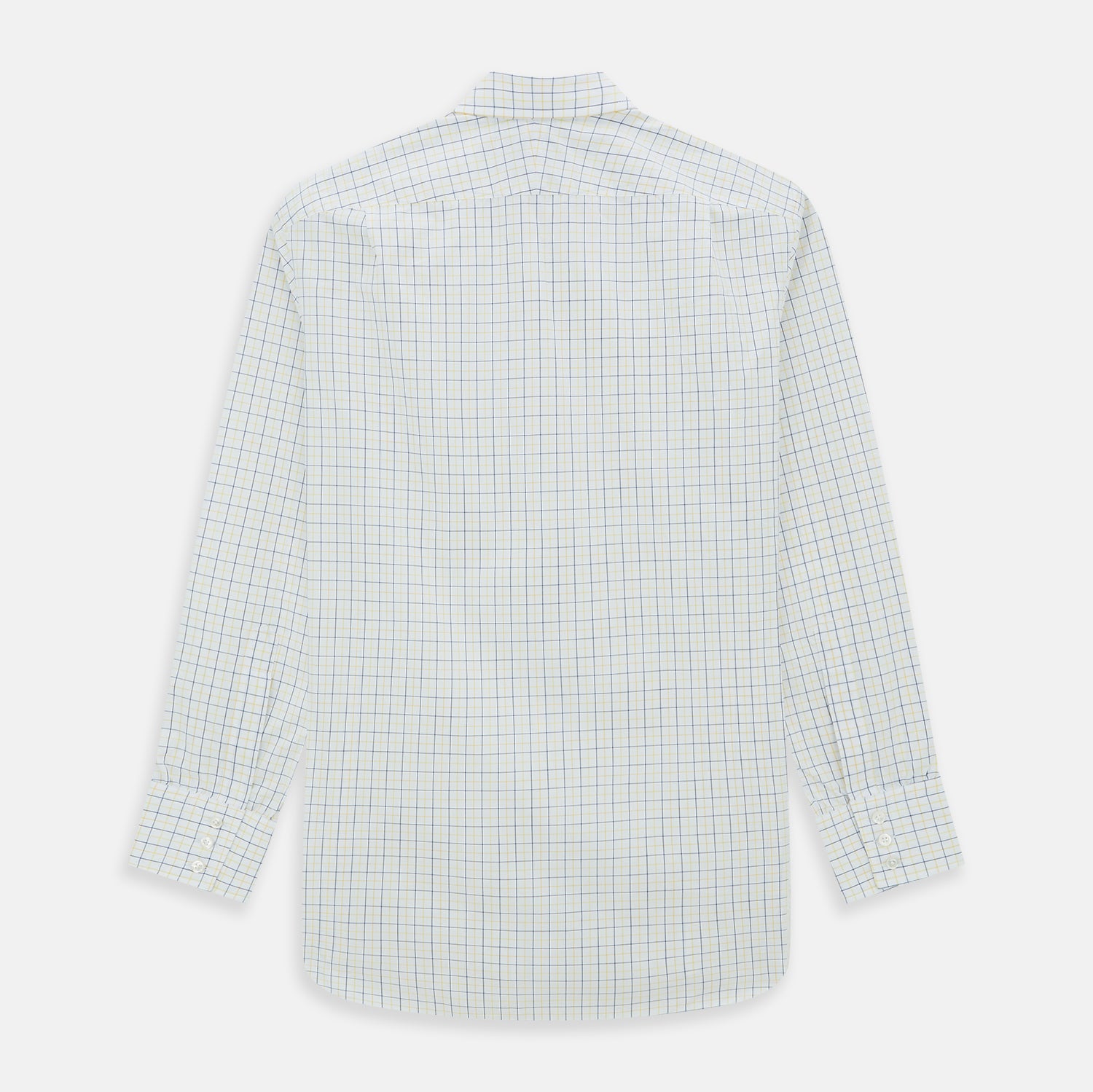 View 3 of product Yellow Overlay Grid Check Mayfair Shirt