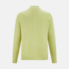 View 3 of product Melon Green Merino High Neck Zipped Cardigan