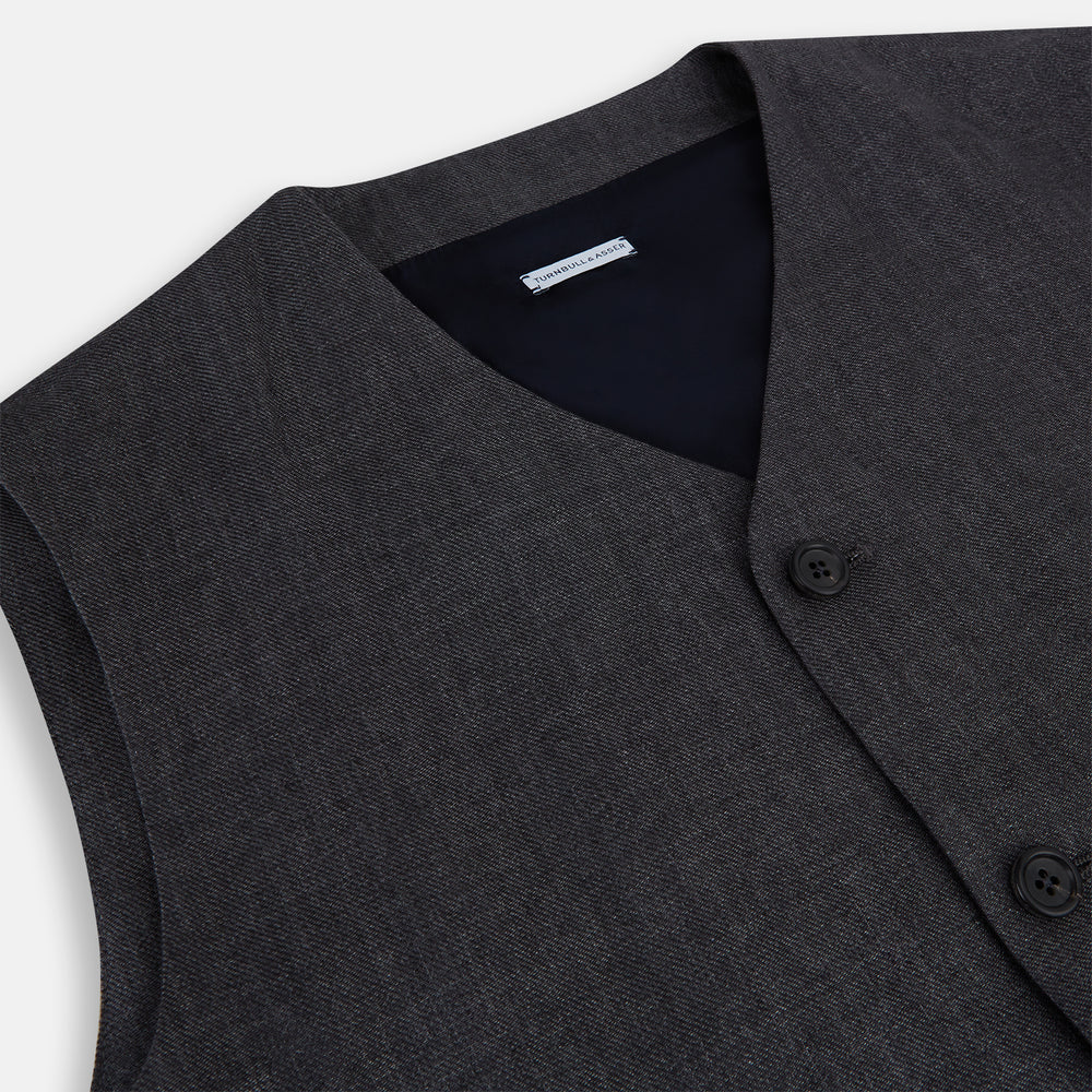 Ash Linen Twill Waistcoat