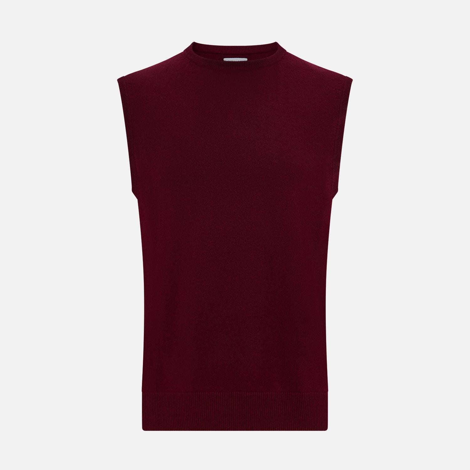 View 1 of product Burgundy Cashmere Round Neck Vest