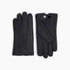 View 3 of product Navy/Grey Fur-Lined Hairsheep Leather Touchscreen Gloves
