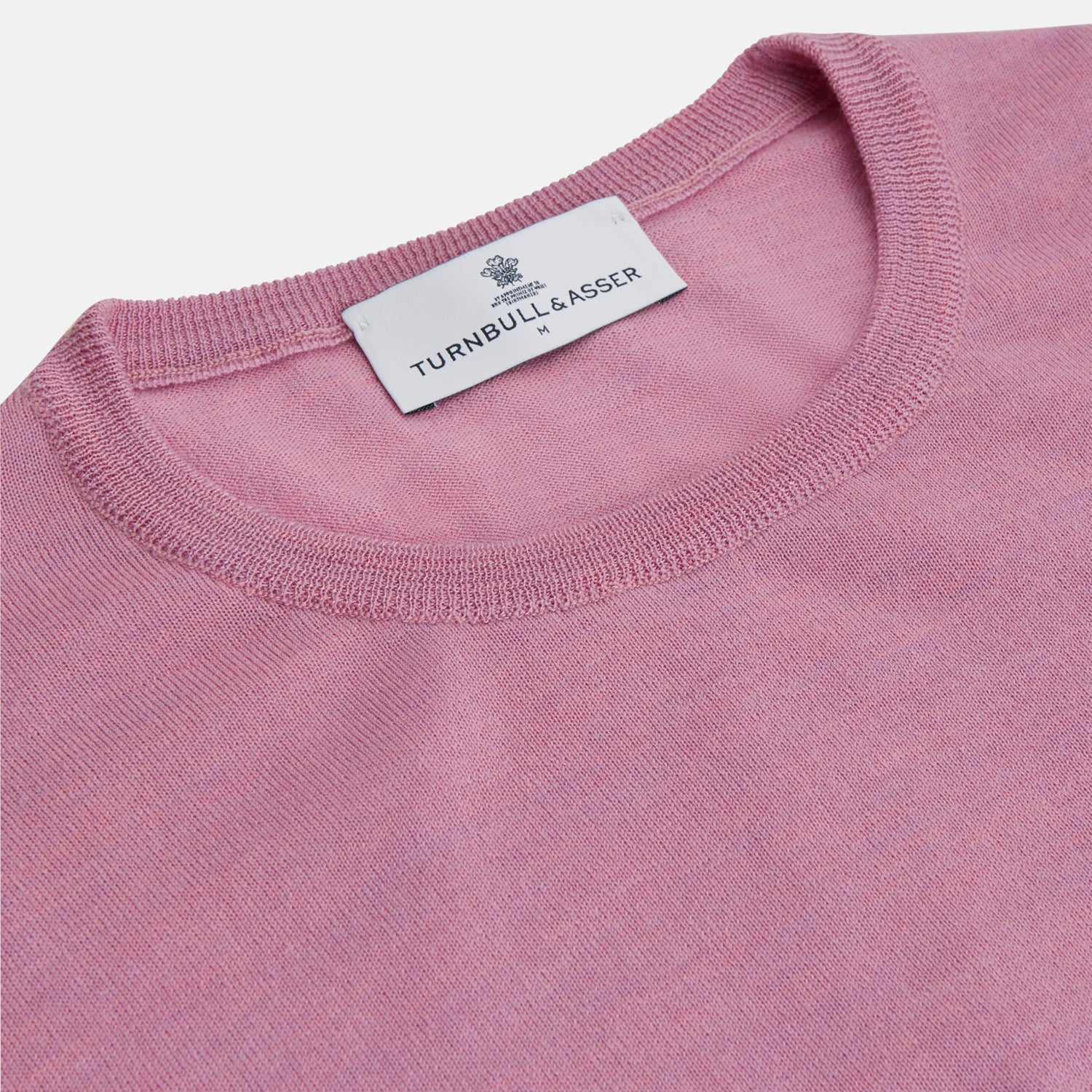 View 3 of product Pink Merino Kingston Crew Neck Jumper