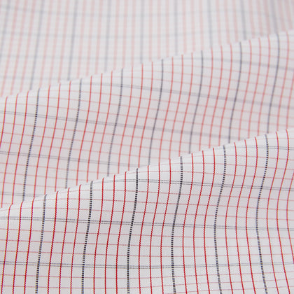 Red Micro Graph Check Mayfair Shirt Image 4