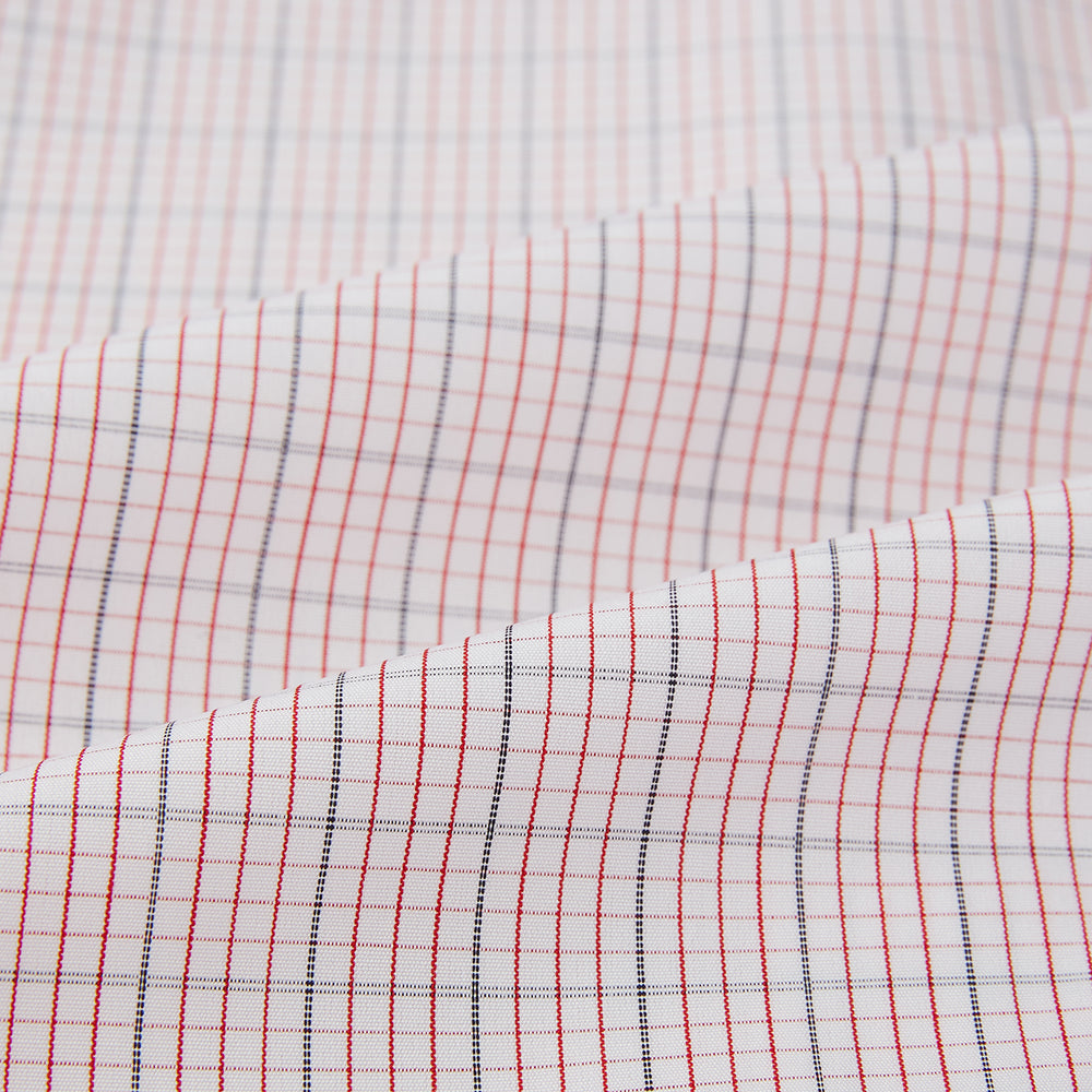 Red Micro Graph Check Mayfair Shirt