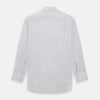 View 3 of product Midnight Blue and Grey Fine Stripe Mayfair Shirt