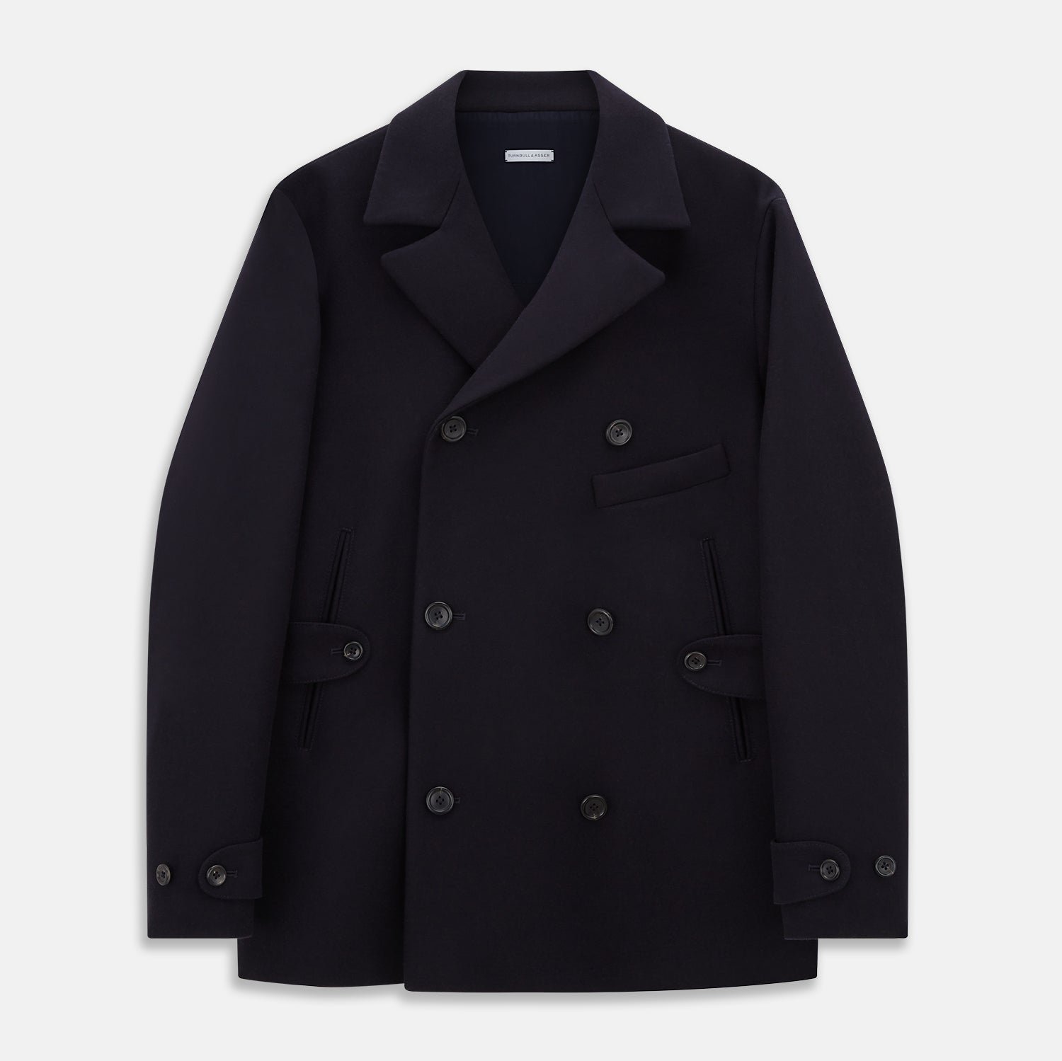 View 1 of product Navy Wellington Double-Breasted Caban Coat