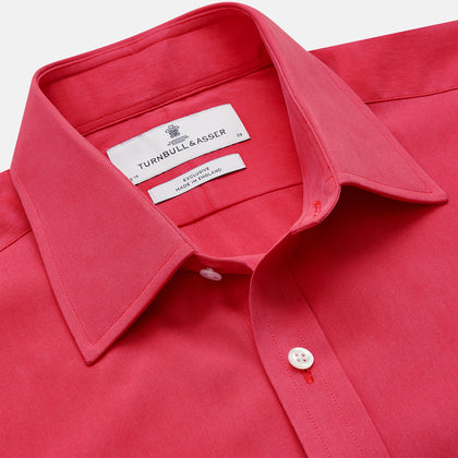 Coral Pink Silk Regular Fit Mayfair Shirt Image 2