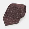 View 1 of product Burgundy Geometric Silk Tie