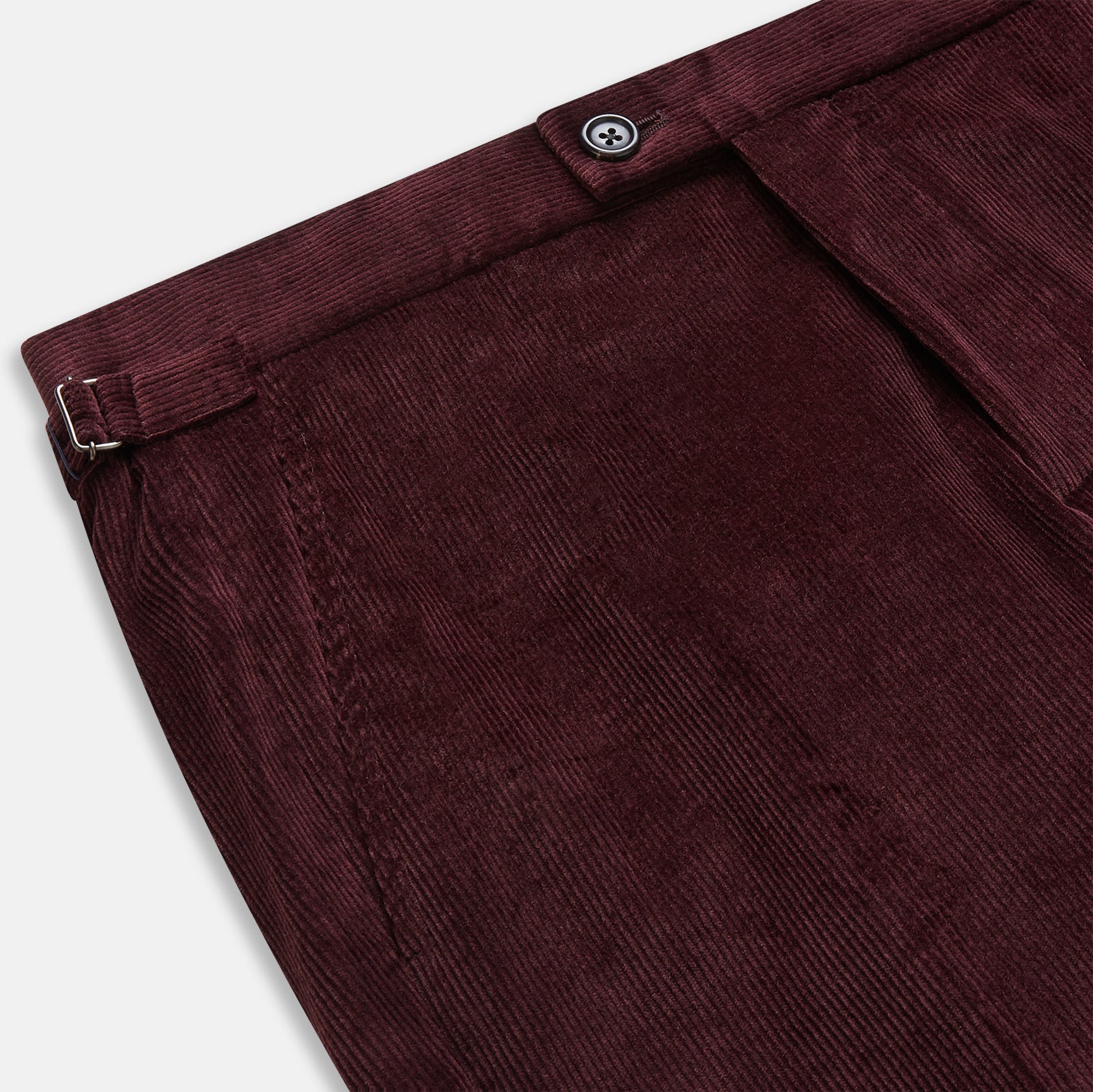 View 2 of product Burgundy Corduroy Henry Trousers