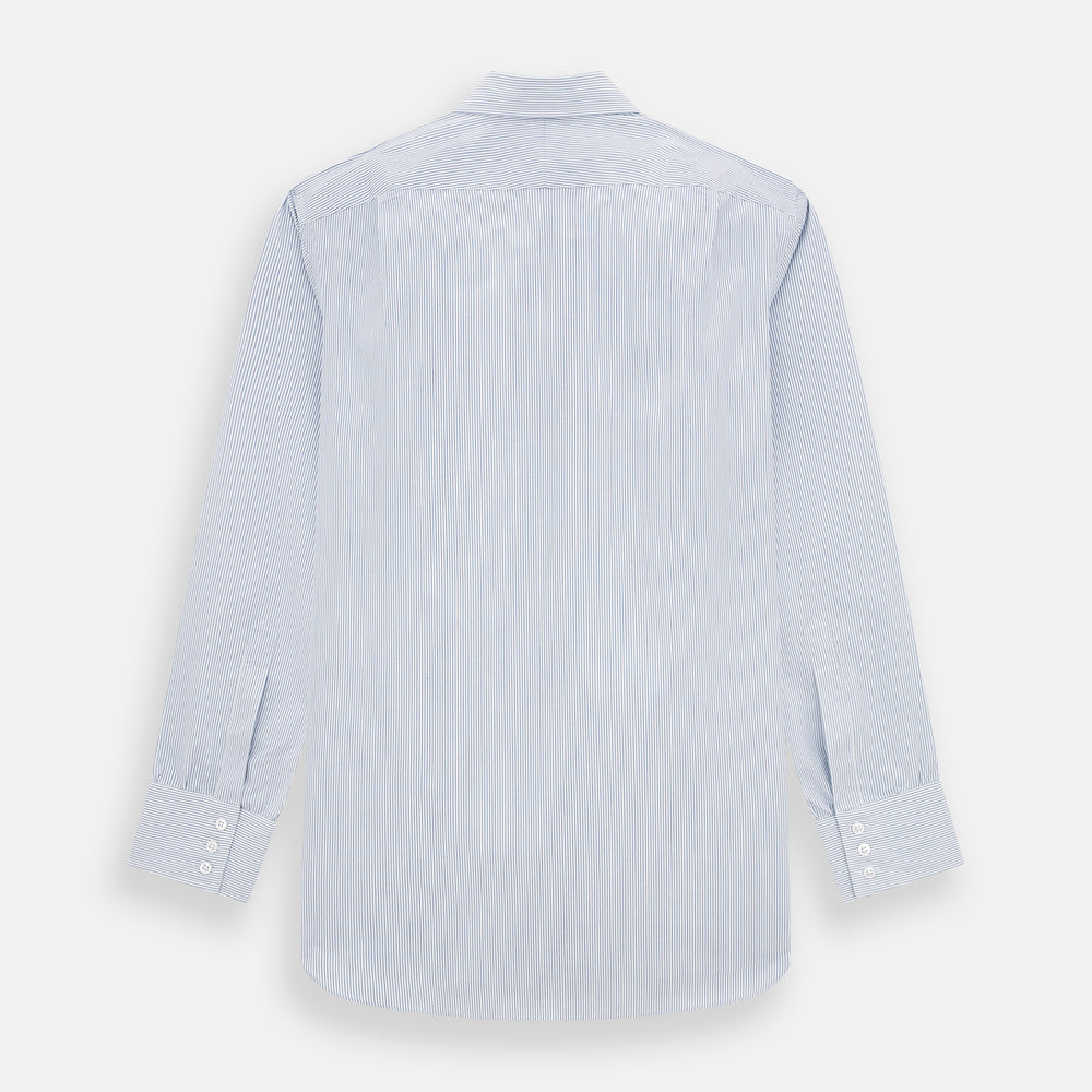 Blue Ticking Pinstripe Mayfair Shirt