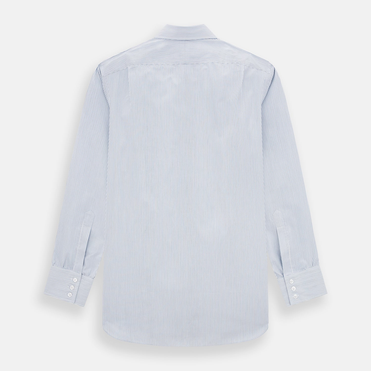 View 3 of product Blue Ticking Pinstripe Mayfair Shirt
