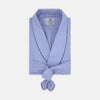 View 1 of product Blue Bengal Stripe Piped Cotton Gown