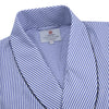 View 2 of product Blue Bengal Stripe Piped Cotton Gown