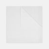 View 1 of product White Cross Stripe Hand-Rolled Linen Handkerchief