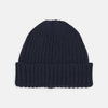 View 1 of product Navy Ribbed Cashmere Hat