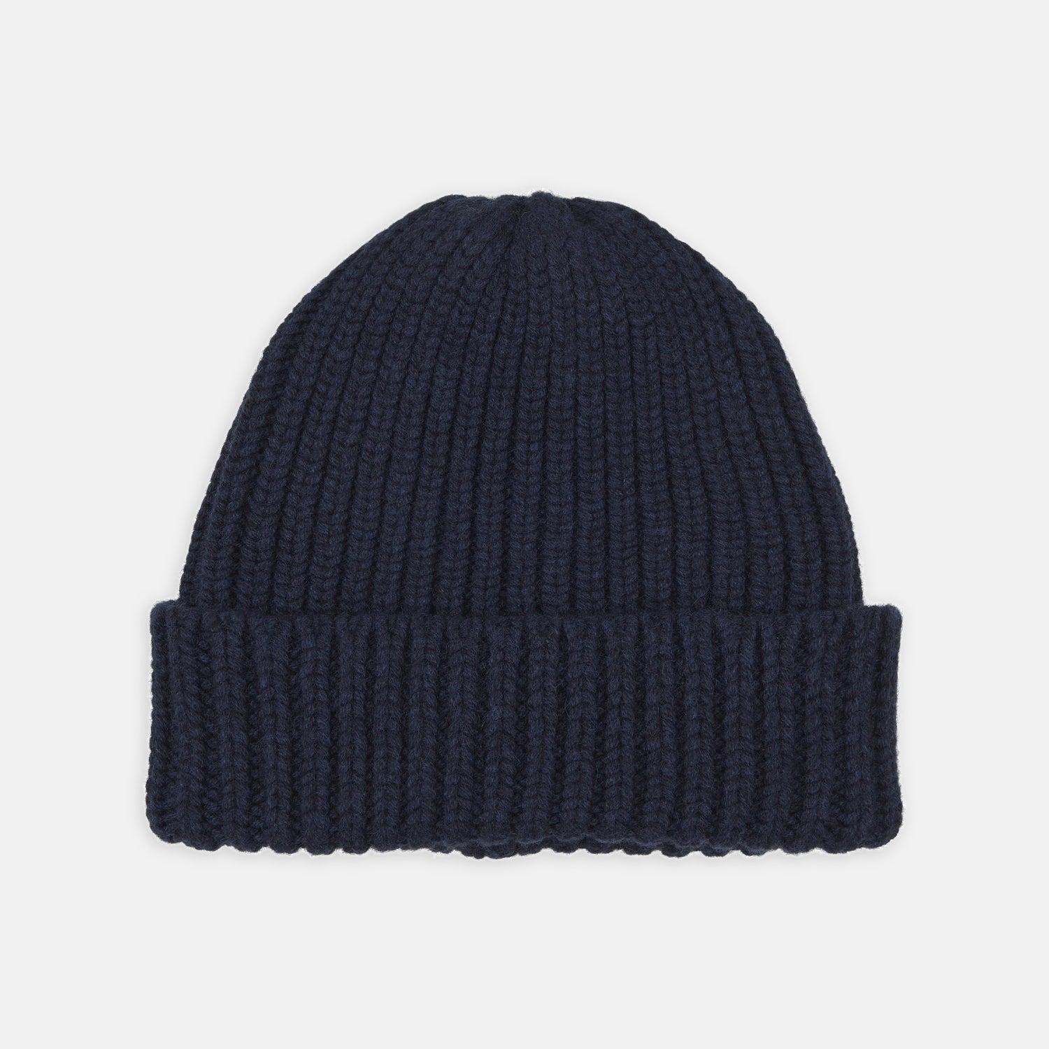 View 1 of product Navy Ribbed Cashmere Hat