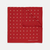 View 1 of product Red and White Spot Silk Pocket Square