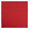 View 2 of product Red and White Spot Silk Pocket Square