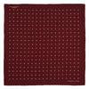 View 2 of product Burgundy Spot Silk Pocket Square