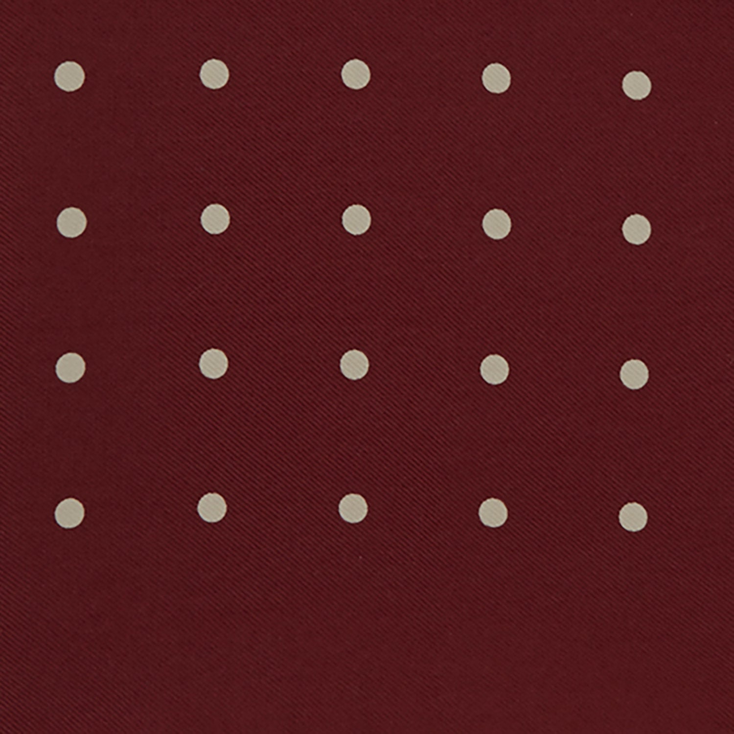View 3 of product Burgundy Spot Silk Pocket Square