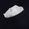 View 4 of product White and Black Piped Silk Pocket Square
