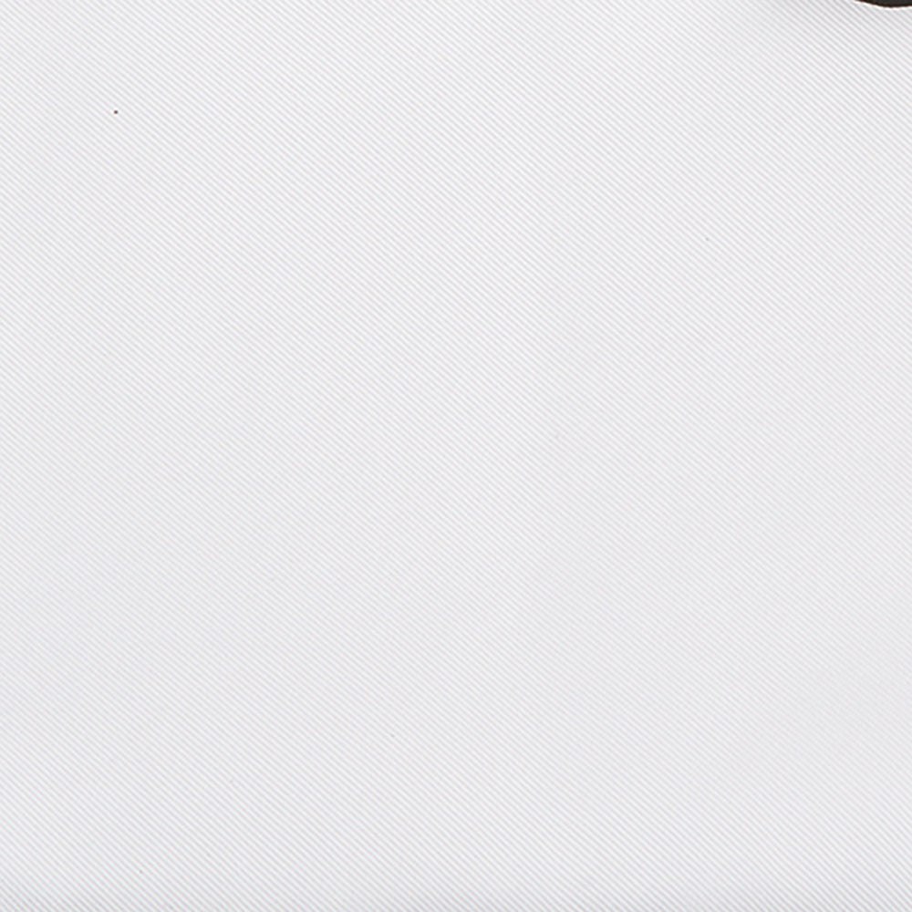 White and Black Piped Silk Pocket Square