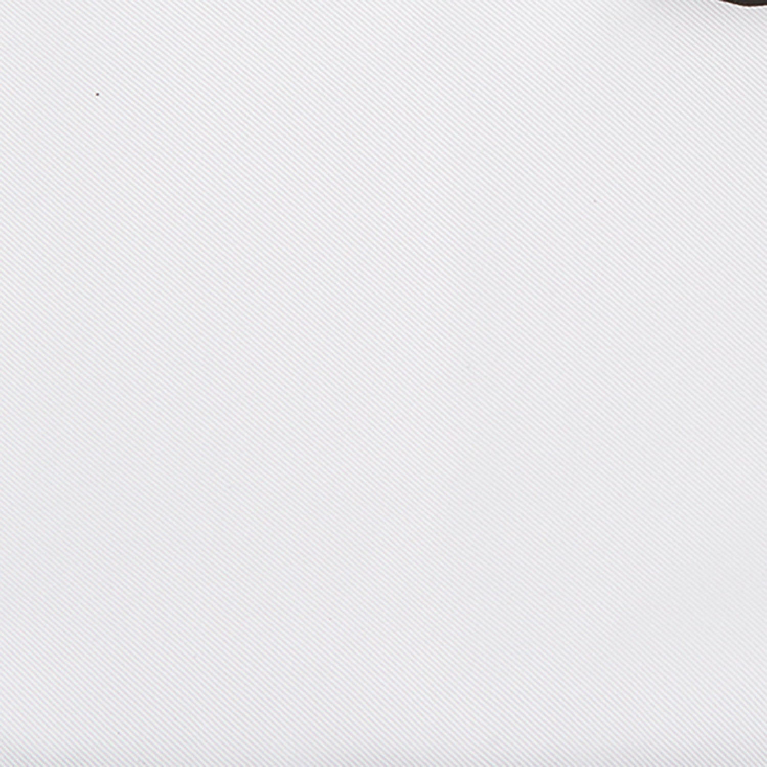 View 3 of product White and Black Piped Silk Pocket Square