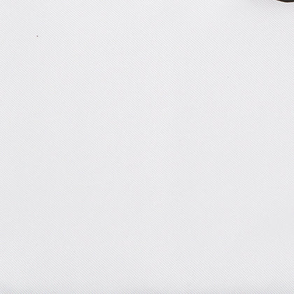 White and Black Piped Silk Pocket Square Image 2