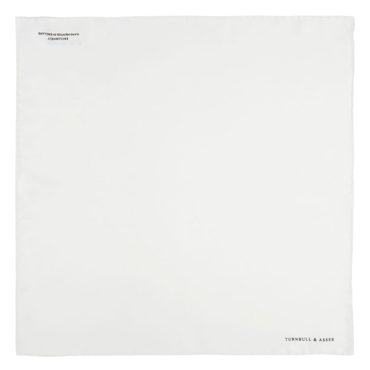 View 2 of product White Piped Silk Pocket Square