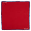 View 2 of product Red and Navy Piped Silk Pocket Square