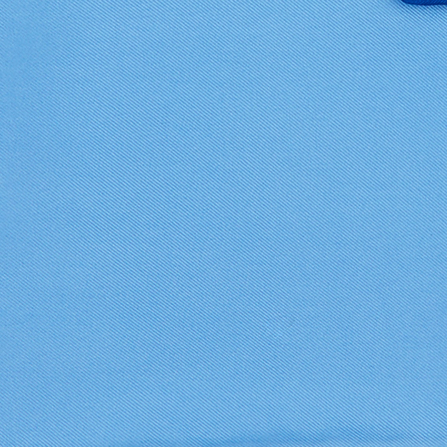 View 3 of product Light Blue and Navy Piped Silk Pocket Square