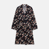 View 1 of product Navy Floral Pattern Linen Hayhurt Kimono Gown