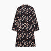 View 4 of product Navy Floral Pattern Linen Hayhurt Kimono Gown