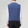 View 3 of product Blue V-Neck Cashmere Slipover