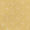 View 3 of product Gold and White Small Spot Herringbone Silk Tie