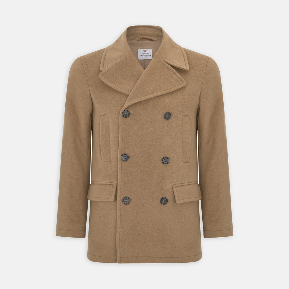 Camel hot sale color peacoat