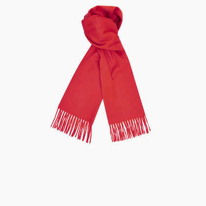 Red Pure Cashmere Scarf Image 2