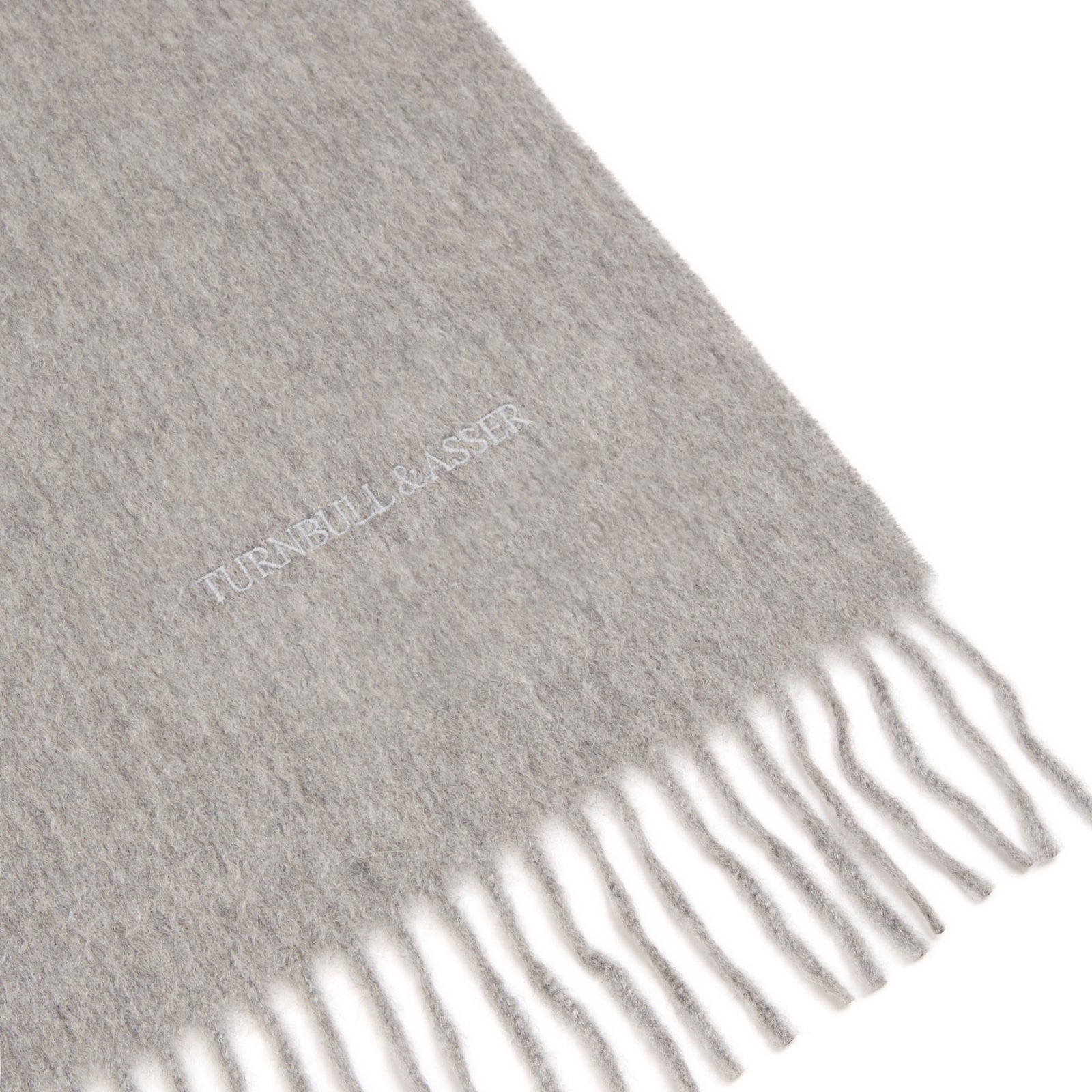 Flannel Grey Pure Cashmere Scarf