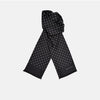 View 1 of product Black and White Spotted Silk Scarf