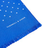 View 2 of product Royal Blue and White Spotted Silk Scarf
