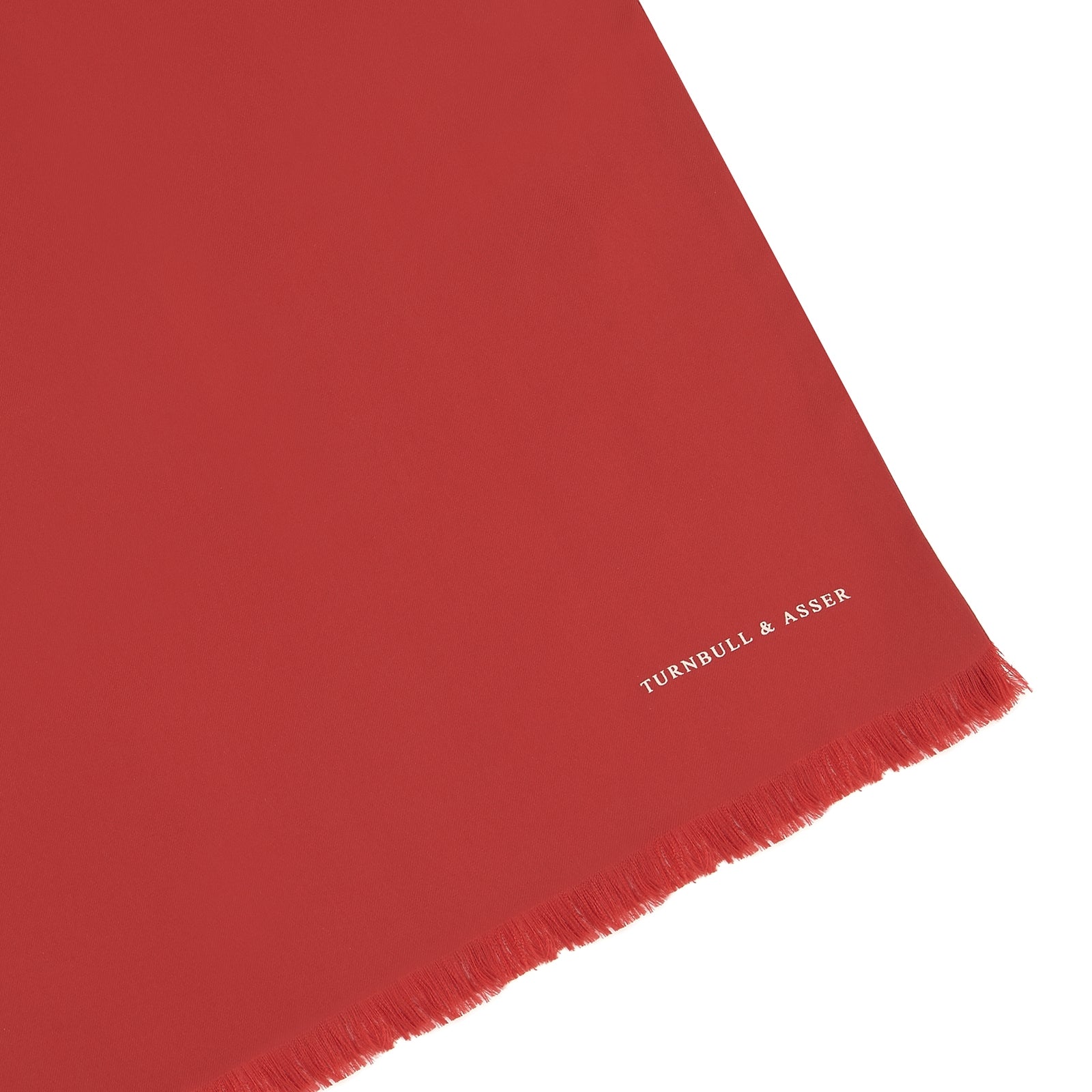 Plain Red Silk Scarf