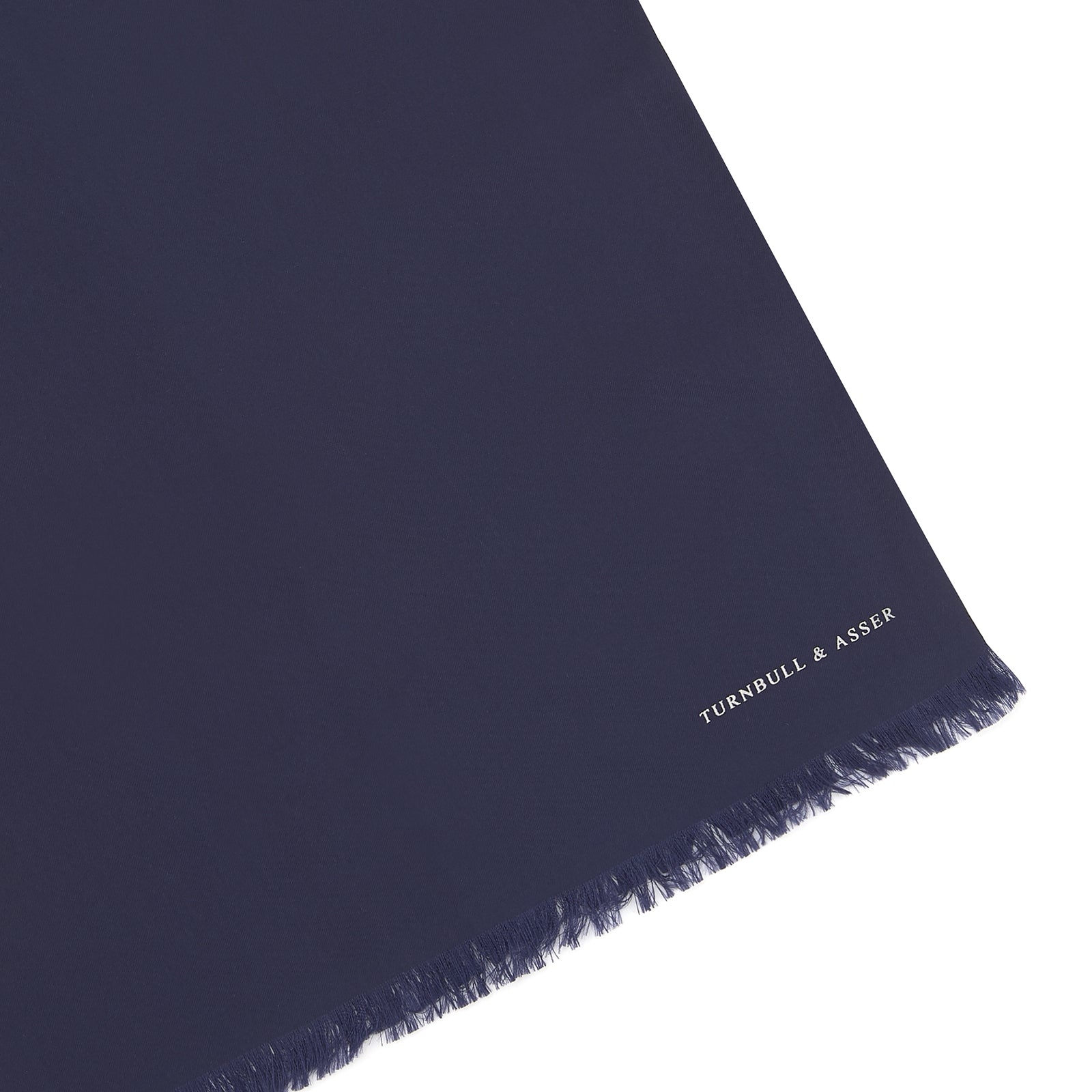 View 2 of product Plain Navy Silk Scarf