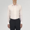 Pink Cashmere Blend Shirt with T&A Collar and 3-Button Cuffs